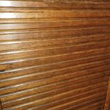 Old double curtained oak filing cabinet