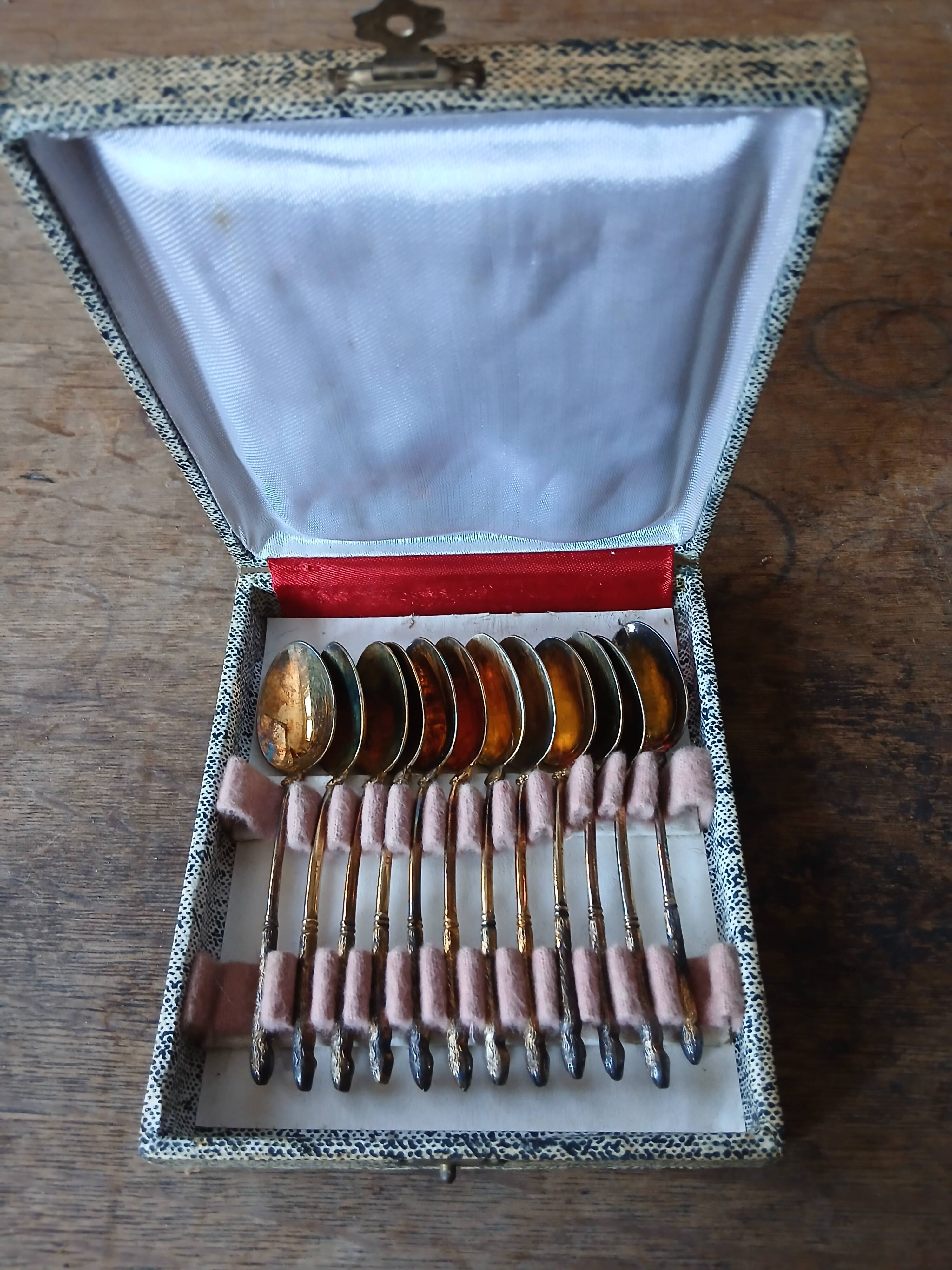 Small silver-plated spoons