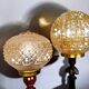 Paire de lampes portugaises en bois