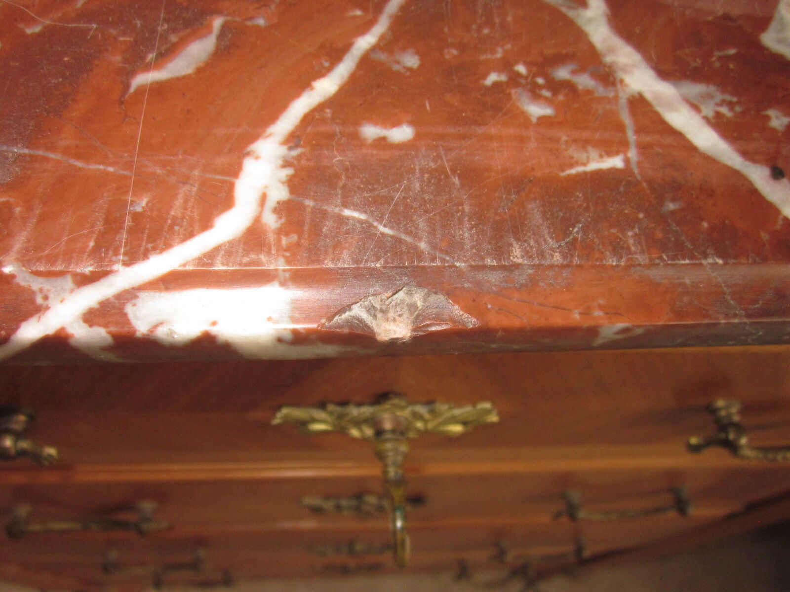 Commode en marqueterie 4 tiroirs 1920