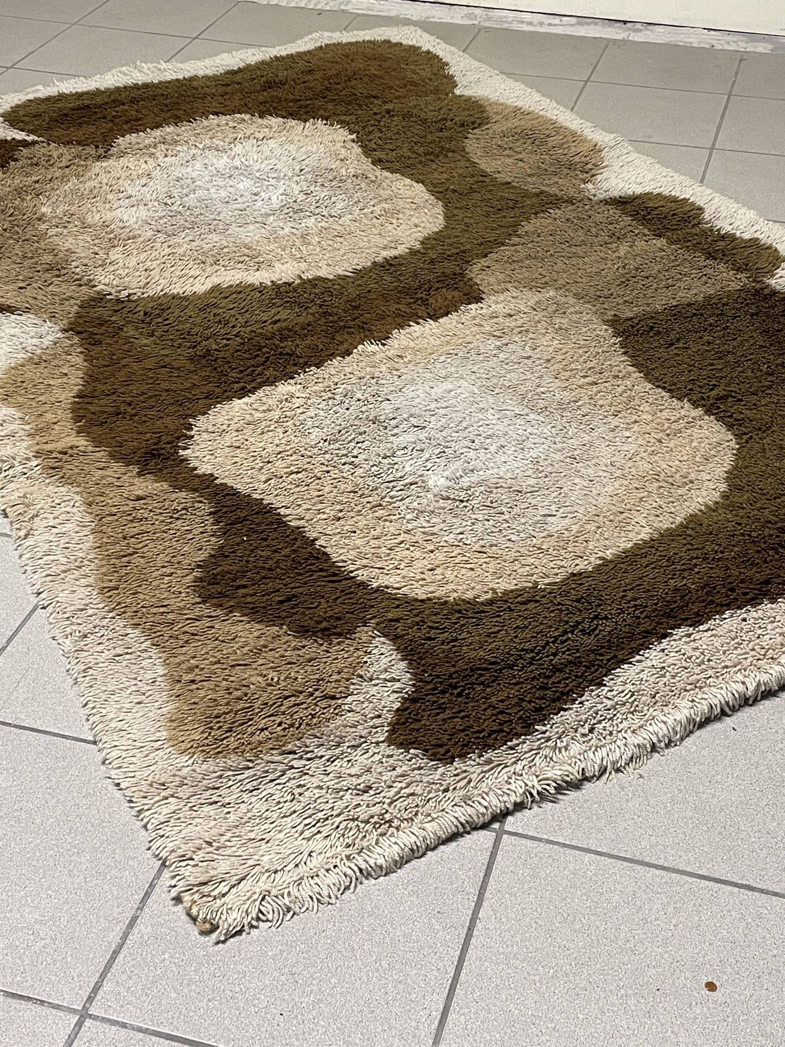 Large High-Pile Wool Rug, produced by Desso, 1970s