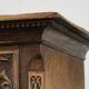 Richly carved English oak chest of drawers from the 18th century