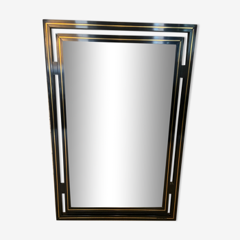 Mirror Pierre Vandel black and gold, 1970s