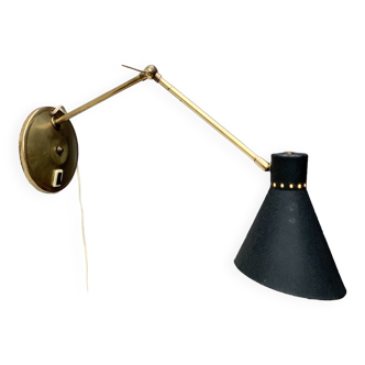 Vintage articulated diabolo wall light