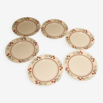 6 assiettes à dessert Villeroy & Boch art-déco