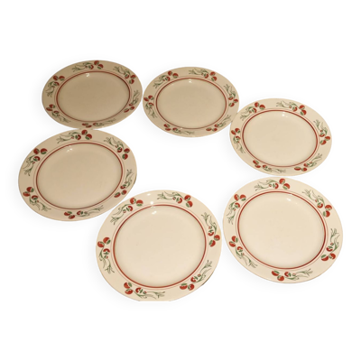 6 assiettes à dessert Villeroy & Boch art-déco