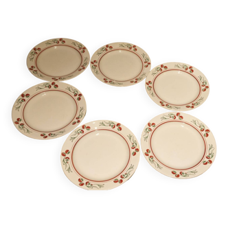 6 assiettes à dessert Villeroy & Boch art-déco