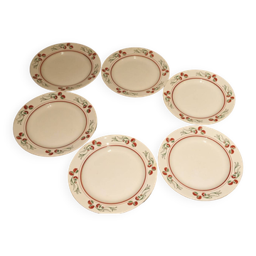 6 assiettes à dessert Villeroy & Boch art-déco