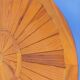 Vintage round pine coffee table from the 70s