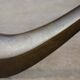 Italian Organic "Snake" Wooden and Smoked Glass Coffee Table, 1960s