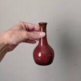 Small ceramic soliflore vase, alternative decoration, Japanese design