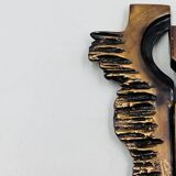 Brutalist bronze crucifix