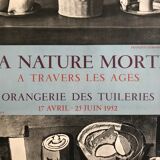 Original lithographed poster exhibition George Braque, Orangerie des Tuileries, 1952