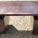 Flat desk with laminated wooden boxes, vintage from the 80s. State of use