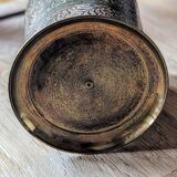 Hand-chiseled brass goblet – vintage Indian craftsmanship