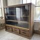 XXL oak display cabinet furniture