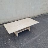 Travertine coffee table