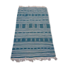 Tapis kilim bleu berbère fait à la main 200x115cm