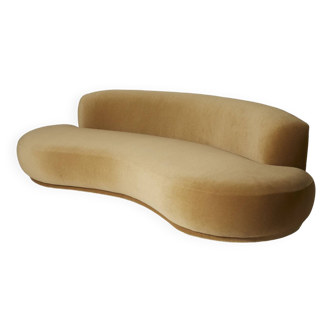 3-seater velvet sofa