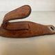 Patère en cuir style Jacques Adnet
