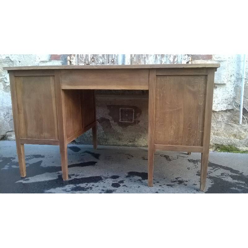 Minister's desk in solid raw oak from the 1930s