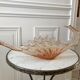 Coupe en verre rose années 50-60