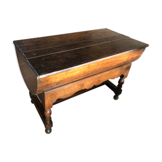 Old-housed furniture in rounded wood