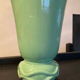 Vintage glazed ceramic vase France