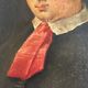 Portrait 19th wife around 1850, oil on canvas