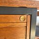 Teak and steel desk