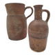 Paire de pichets anciens en terre cuite