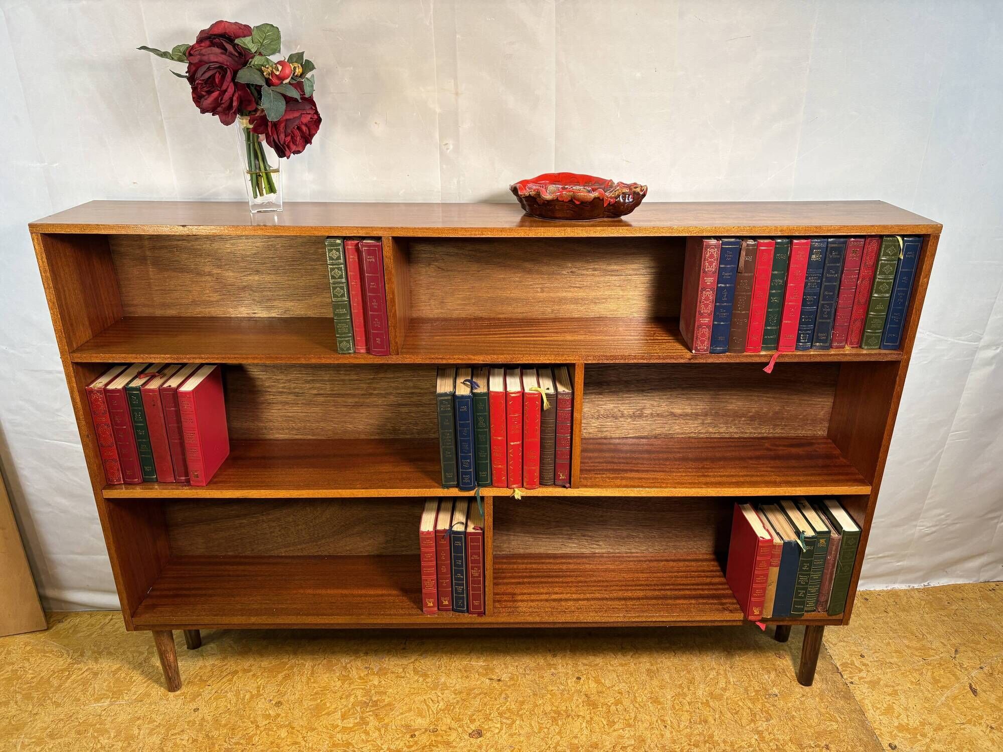 Mid Century Vintage Retro Danish Scandinavian Design Teak Bookcase 1960