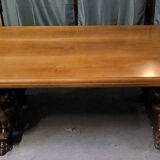 Rare large Renaissance-style walnut table