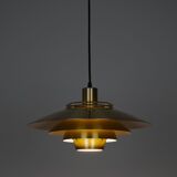 Danish vintage pendant lamp Dania by Kurt Wiborg, Jeka, 1980s