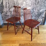 Pair of Ikea Stockholm chairs