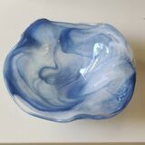 Large organic floral empty pocket. In glass/crystal