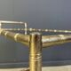 Brass faux bamboo bar cart, Orsenigo Italy, 1970s