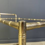 Brass faux bamboo bar cart, Orsenigo Italy, 1970s