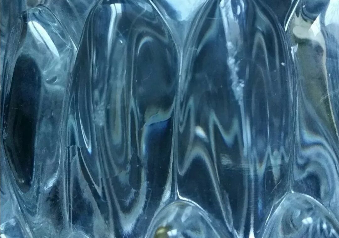 Applique artichauts métal doré et verre
