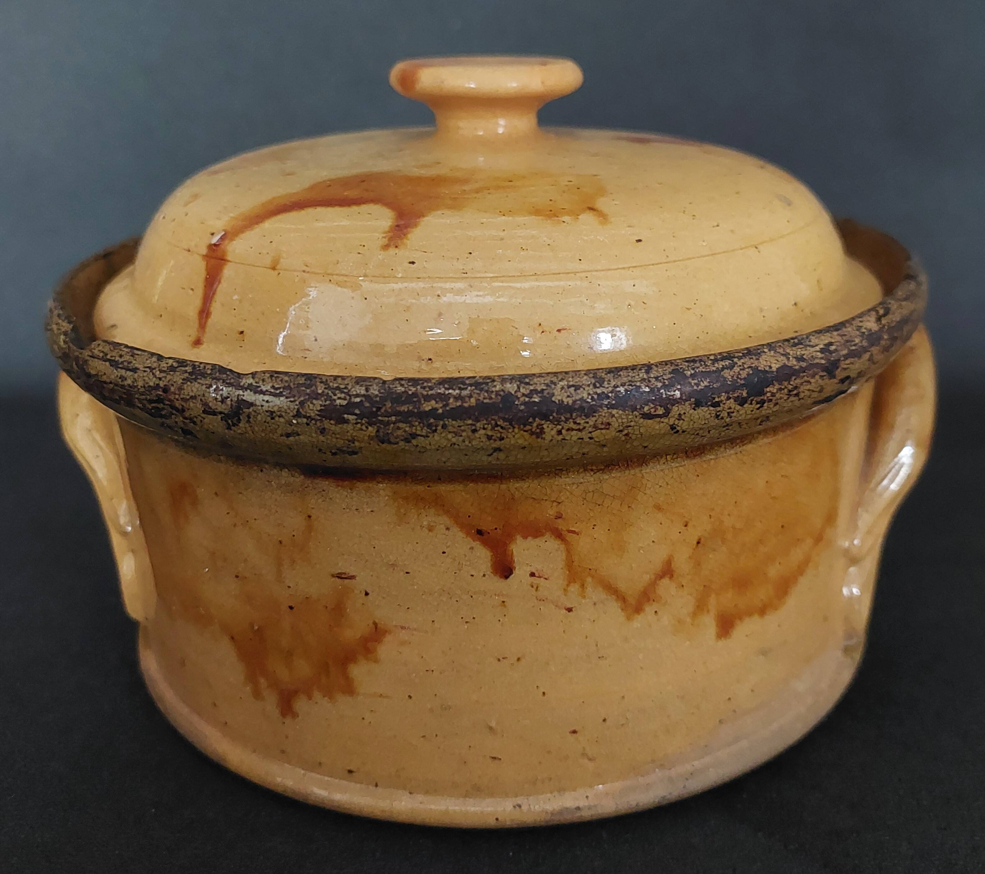 Glazed terracotta terrine from Provence, early 20th century