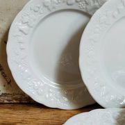 Six vintage Philippe Deshoulières Limoges California porcelain bread plates