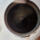 Art Deco vase in repoussé tin Signed Houzeaux Floral decoration 30 cm