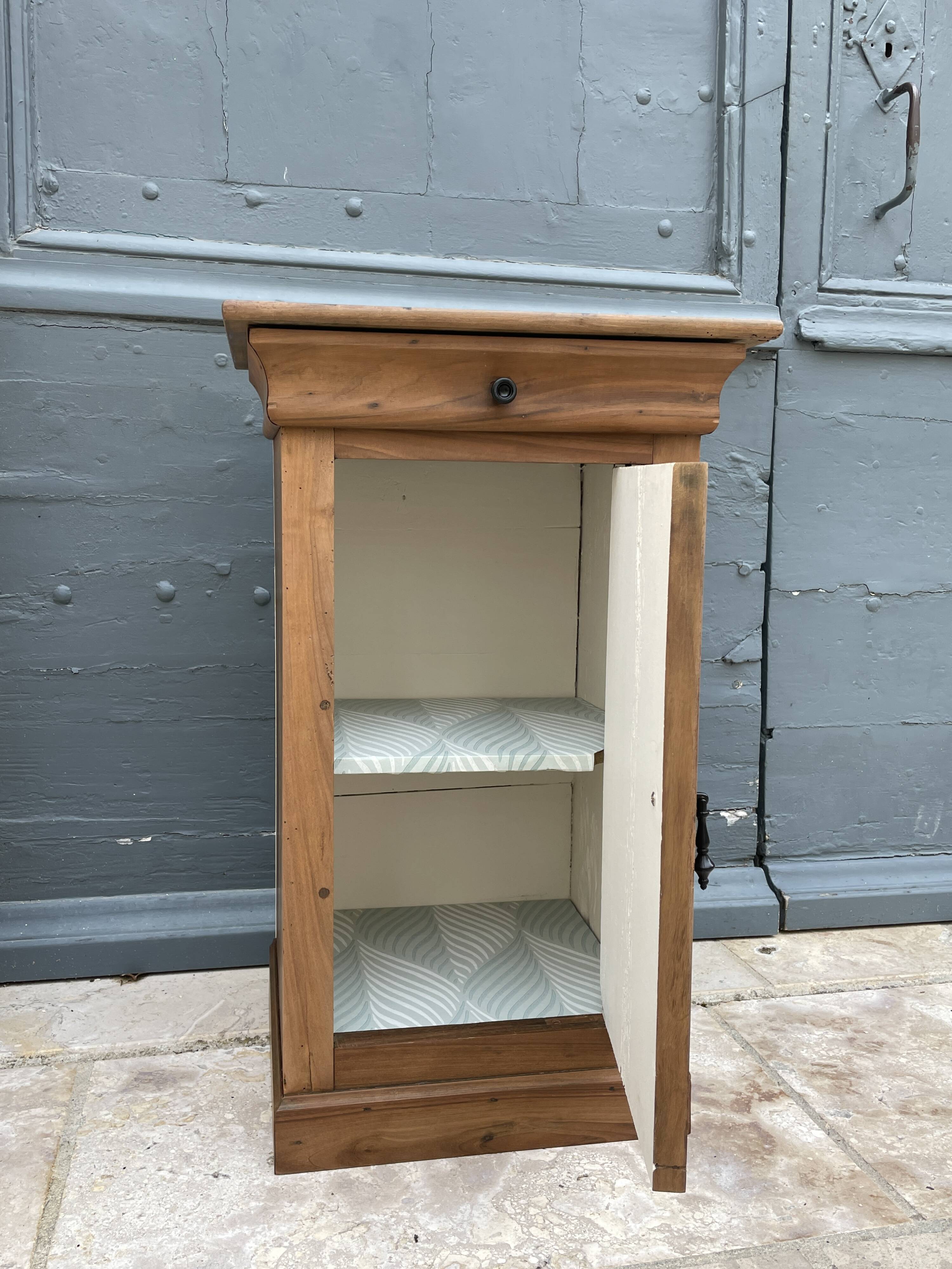 Renovated wooden bedside
