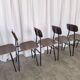 Chaises d'école industrielles vintage - STOL Kamnik - Yougoslavie des années 70 - Lot de 6