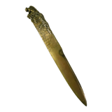 Paper cut opens letter bronze gothic gargoyle signed M. Arvisonet