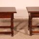 pair of Spanish walnut bedside tables or side tables