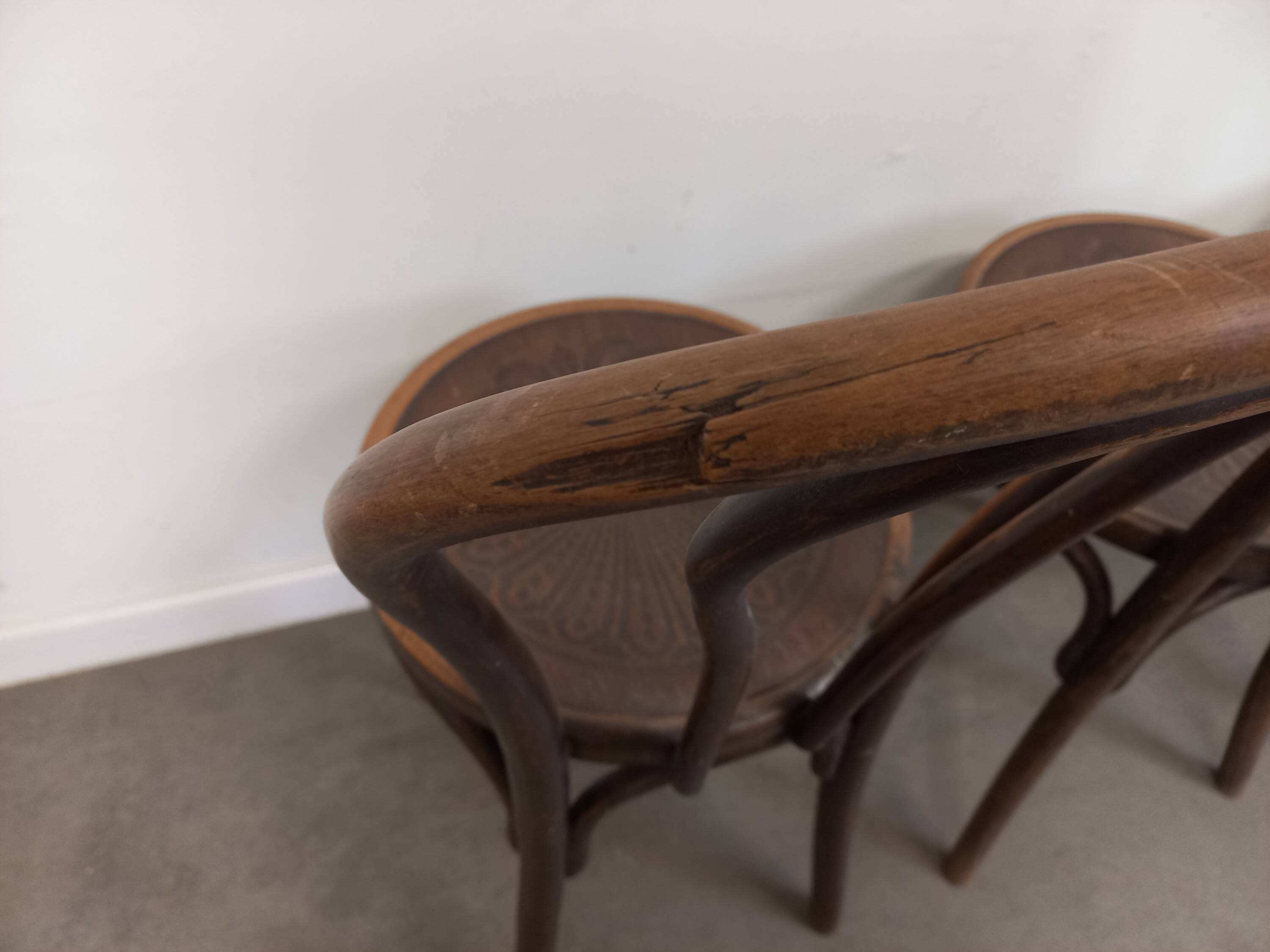 J.Kohn Bentwood Bistro Chairs, Set of 4