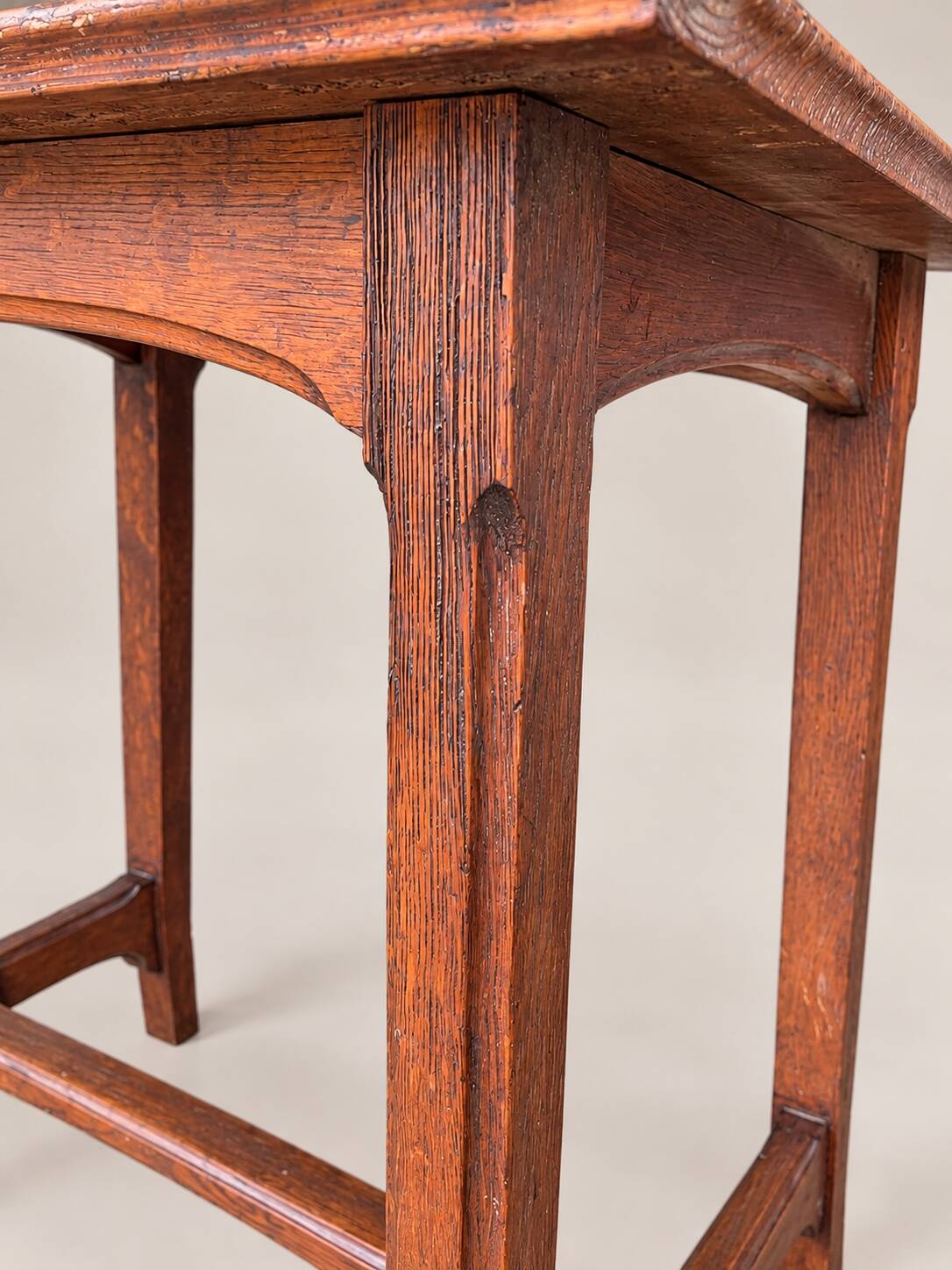 Small antique solid wood table – early 20th century