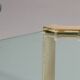 Peter Ghyczy high-gloss brass T24 side tables, 1970s (40x40x45)