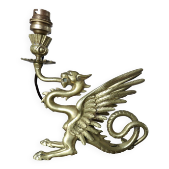 Lampe "chimère" en bronze, années 30